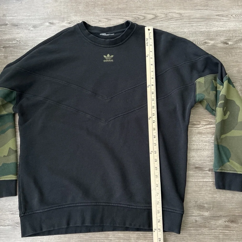 adidas Originals Camo Crew Sweatshirt Mens XLarge Fleece